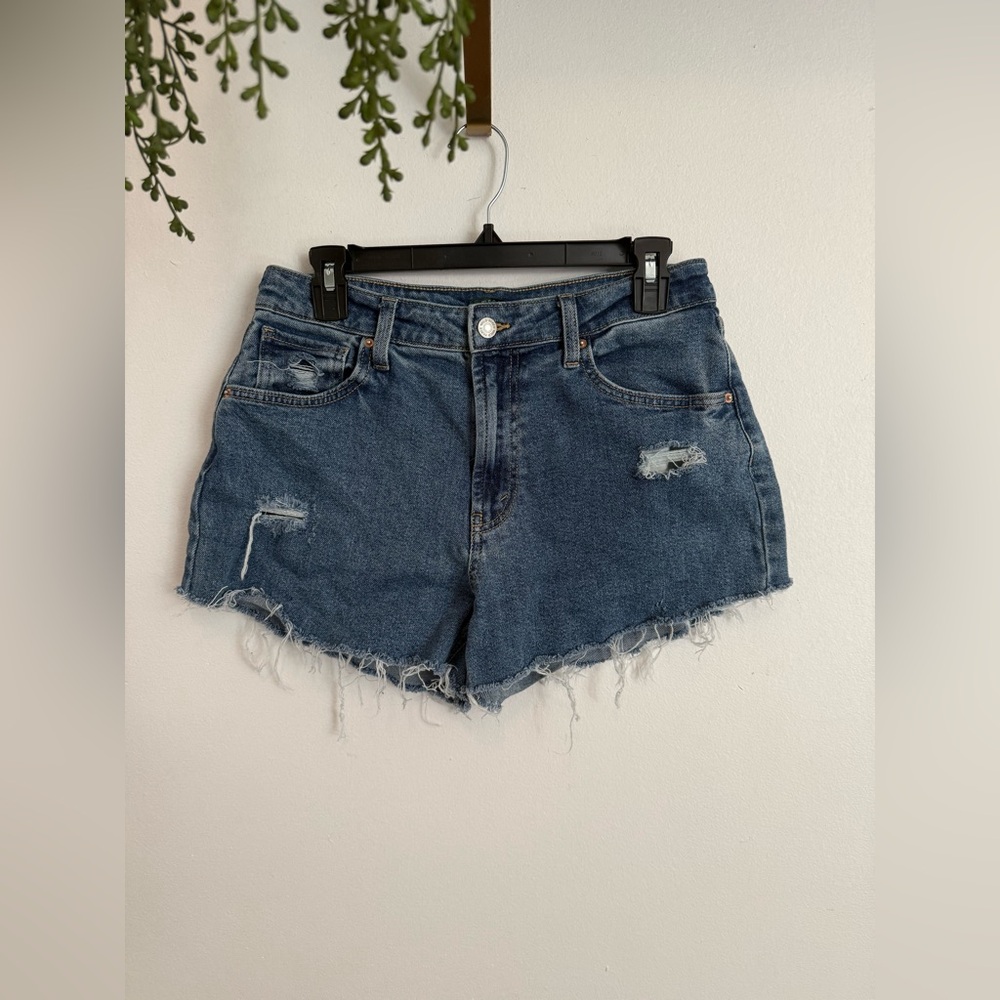 Wild Fable Blue Distressed Jean Shorts
